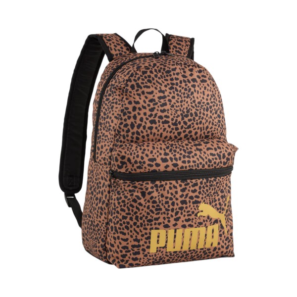 Puma Phase 22 Λιτρα Animal Prints Unisex Τσαντα Πλατης Μαυρο - Καφε