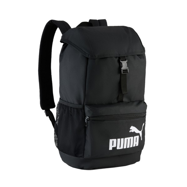 Puma Phase Hooded 20 Λιτρα Casual Unisex Τσαντα Πλατης Μαυρη