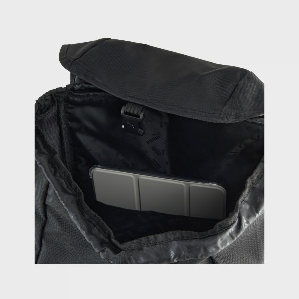 Puma Phase Hooded 20 Λιτρα Casual Unisex Τσαντα Πλατης Μαυρη