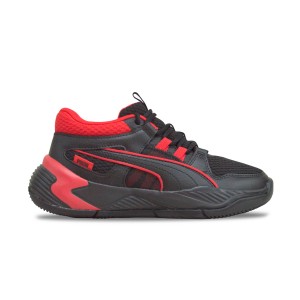 Puma UpRoar JR Basket Mid Μπασκετικο Εφηβικο Παπουτσι Μαυρο - Κοκκινο
