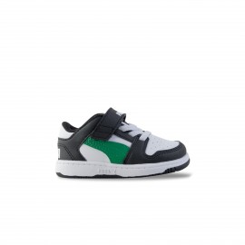 Puma Rebound Layup Lo SL V Βρεφικο Παπουτσι Λευκο - Μαυρο