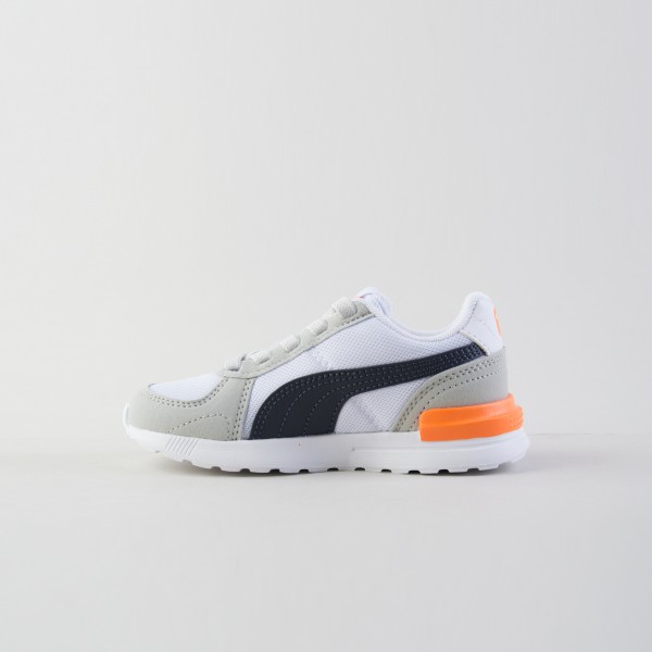 Puma Graviton AC PS Running Low Παιδικο Παπουτσι Γκρι - Πορτοκαλι