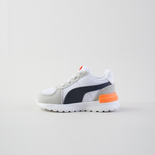 Puma Graviton AC Running Low Suede Βρεφικο Παπουτσι Γκρι - Πορτοκαλι