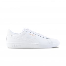 Puma Smash 3.0 Low Ανδρικο Παπουτσι Λευκο