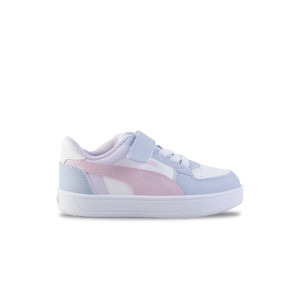 Puma Caven 2.0 Block AC Plus Low Παιδικο Παπουτσι Λευκο - Λιλα