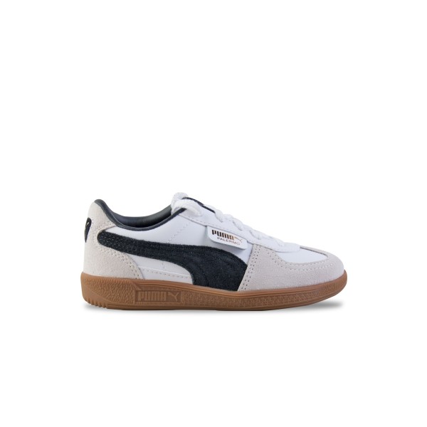 Puma Palermo Leather Prime Low Sneakers Παιδικο Παπουτσι Λευκο - Μαυρο