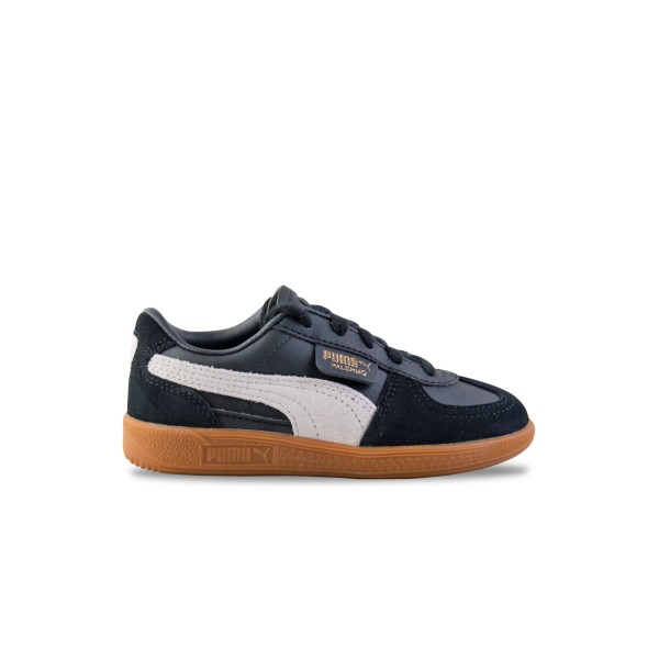 Puma Palermo Leather Prime Low Sneakers Παιδικο Παπουτσι Μαυρο - Λευκο