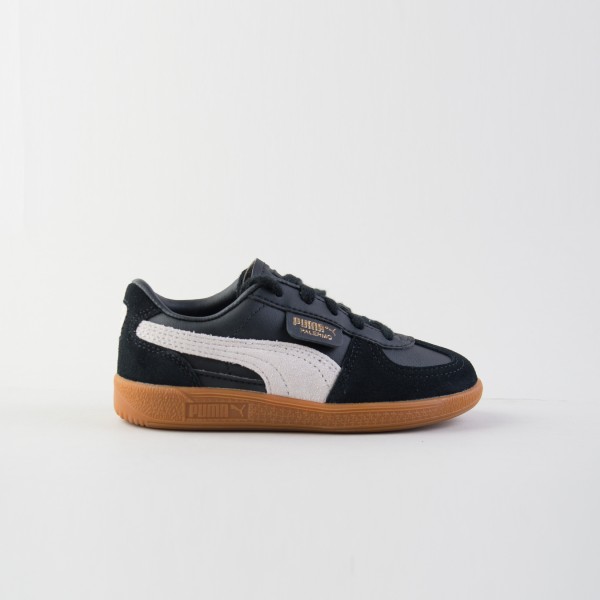 Puma Palermo Leather Prime Low Sneakers Παιδικο Παπουτσι Μαυρο - Λευκο