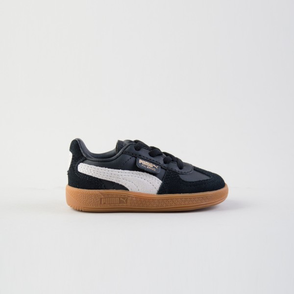 Puma Palermo Leather AC Lifestyle Βρεφικο Παπουτσι Μαυρο - Καφε