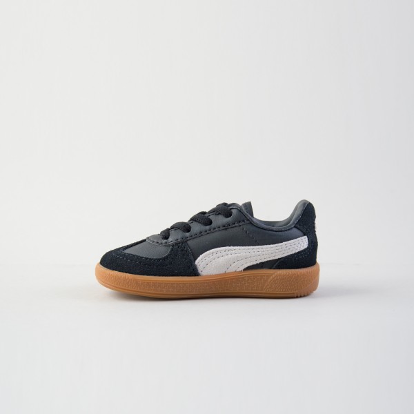 Puma Palermo Leather AC Lifestyle Βρεφικο Παπουτσι Μαυρο - Καφε