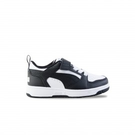 Puma Rebound V6 Low AC Παιδικο Παπουτσι Μαυρο - Λευκο