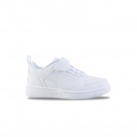 Puma Rebound V6 Low AC Παιδικο Παπουτσι Λευκο