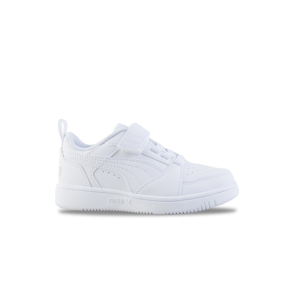 Puma Rebound V6 Low AC Παιδικο Παπουτσι Λευκο