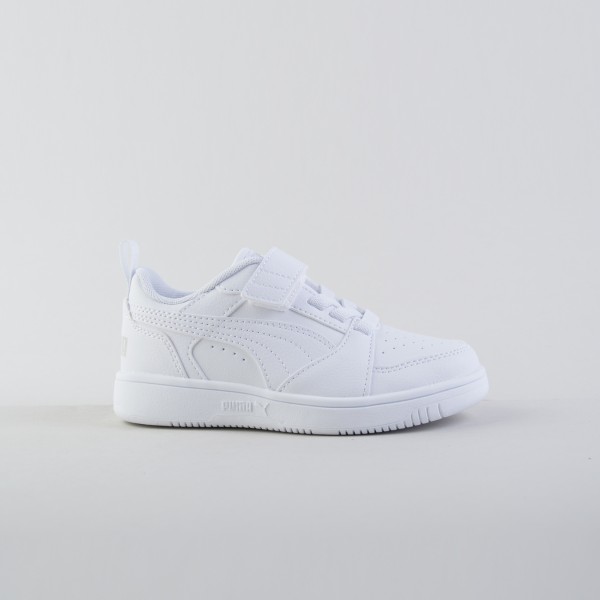 Puma Rebound V6 Low AC Παιδικο Παπουτσι Λευκο