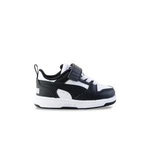 Puma Rebound V6 Low AC Βρεφικο Παπουτσι Μαυρο - Λευκο