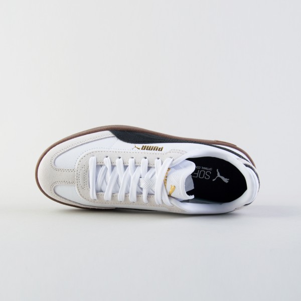 Puma Club II Era Low Suede Lace Up Unisex Παπουτσι Λευκο - Καφε