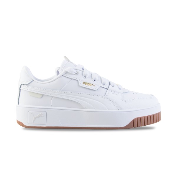 Puma Carina Street Lux Platform Γυναικειο Παπουτσι Λευκο