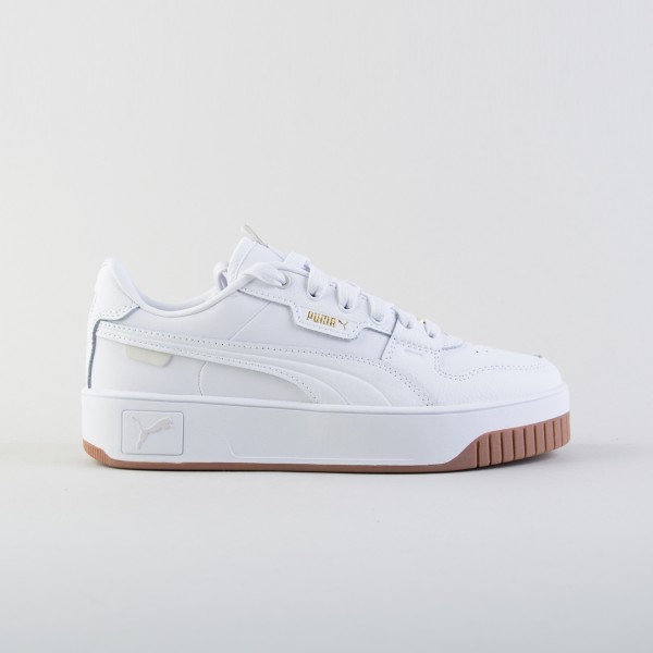 Puma Carina Street Lux Platform Γυναικειο Παπουτσι Λευκο