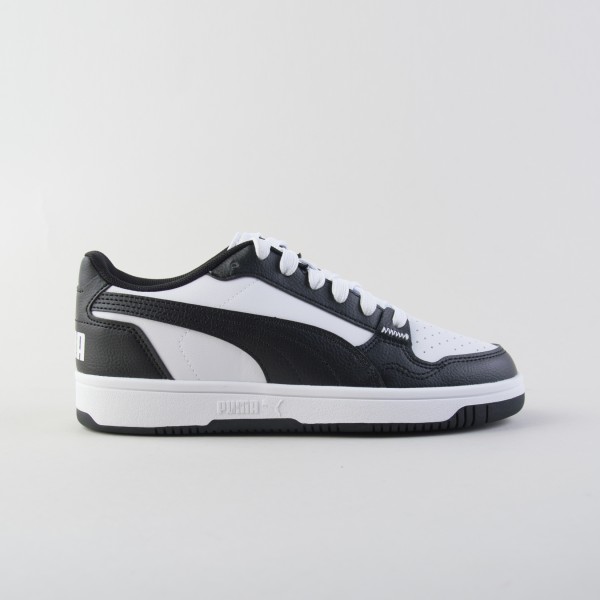 Puma Reb-L Basket Low Rebound Sneakers Εφηβικο Παπουτσι Μαυρο - Λευκο