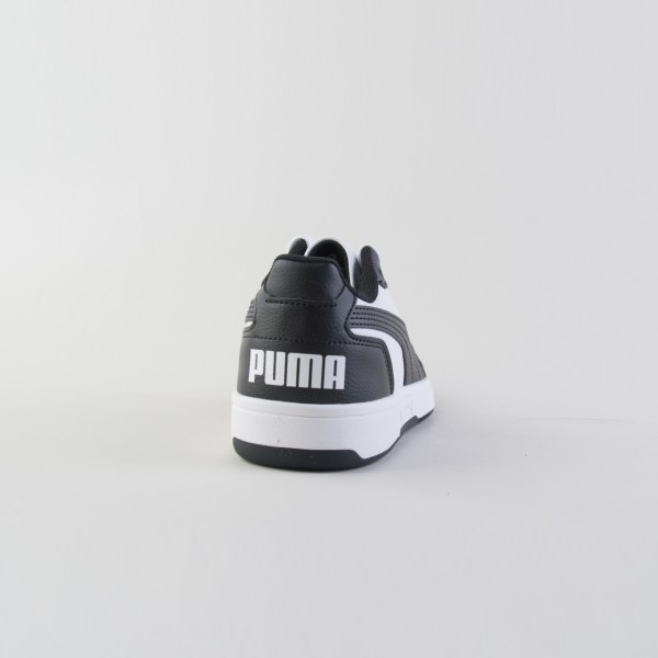 Puma Reb-L Basket Low Rebound Sneakers Εφηβικο Παπουτσι Μαυρο - Λευκο