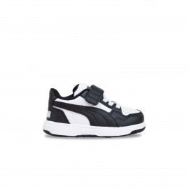 Puma Reb-L Velcro Βρεφικο Παπουτσι Μαυρο - Λευκο