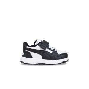 Puma Reb-L Velcro Βρεφικο Παπουτσι Μαυρο - Λευκο
