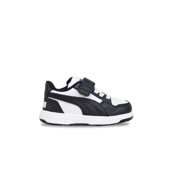 Puma Reb-L Velcro Βρεφικο Παπουτσι Μαυρο - Λευκο