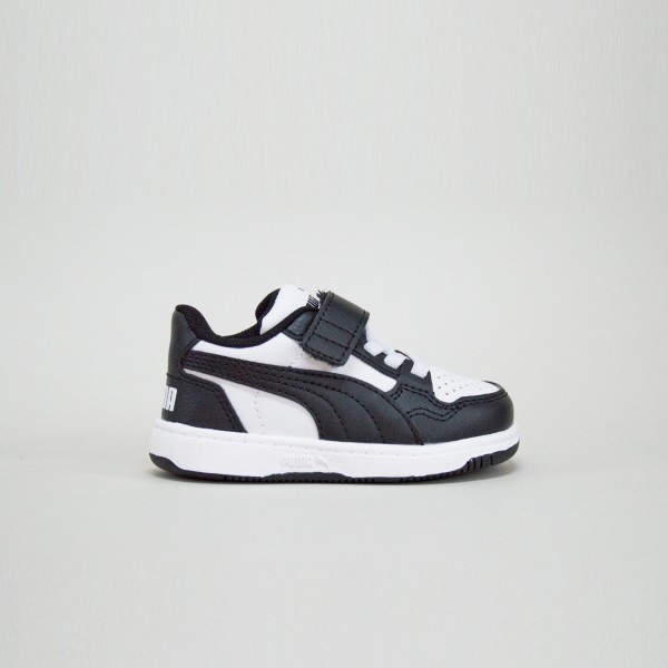 Puma Reb-L Velcro Βρεφικο Παπουτσι Μαυρο - Λευκο