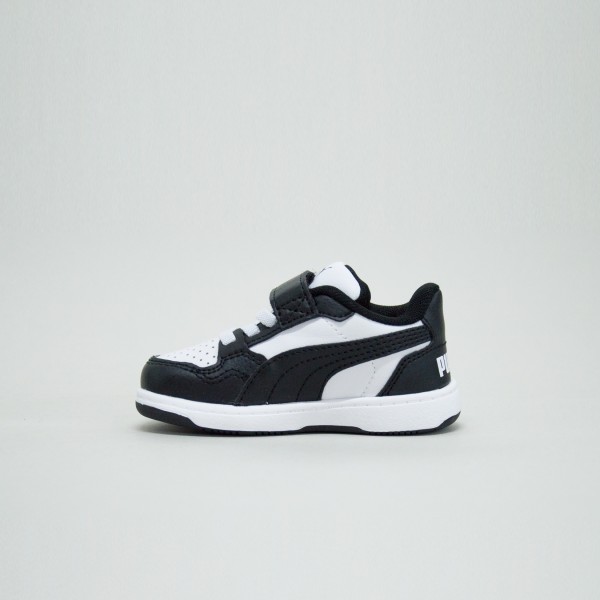 Puma Reb-L Velcro Βρεφικο Παπουτσι Μαυρο - Λευκο