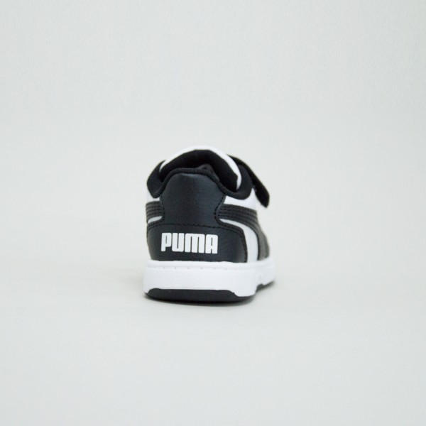 Puma Reb-L Velcro Βρεφικο Παπουτσι Μαυρο - Λευκο