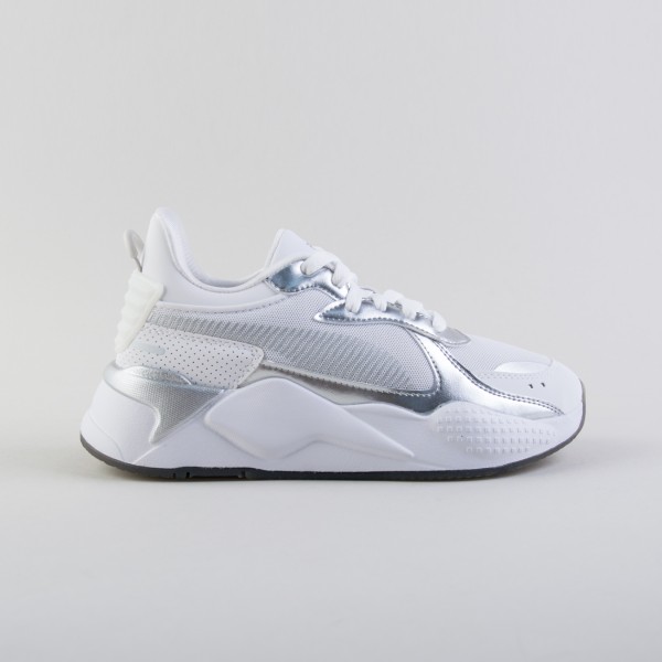 Puma RS-X Astro Escape Leather Sneakers Γυναικειο Παπουτσι Λευκο - Ασημι