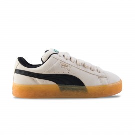 Puma Suede XL Dark Risk Prime Low Chunky Unisex Παπουτσι Μπεζ - Μαυρο