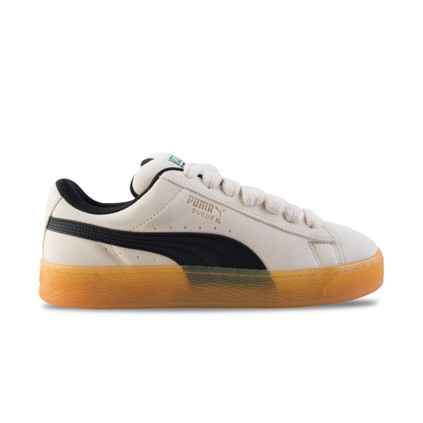 Puma Suede XL Dark Risk Prime Low Chunky Unisex Παπουτσι Μπεζ - Μαυρο