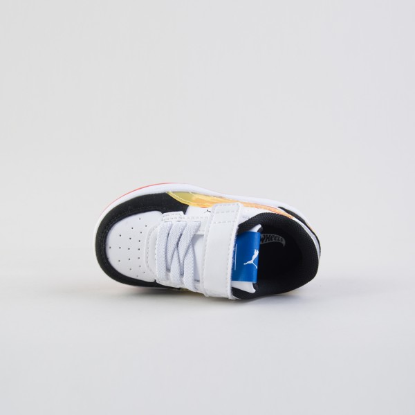 Puma Caven 2.0 Hot Wheels AC Low Sneakers Βρεφικο Παπουτσι Λευκο - Κοκκινο