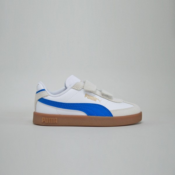 Puma Club II Era V Leather Sneakers Παιδικο Παπουτσι Λευκο - Μπλε