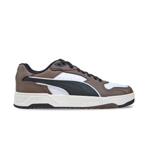 Puma RBD Break Low Sneakers Ανδρικο Παπουτσι Λευκο - Καφε - Μαυρο