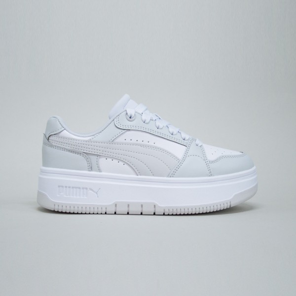 Puma Rebound Femme Low Sneakers Γυναικειο Παπουτσι Λευκο - Γκρι