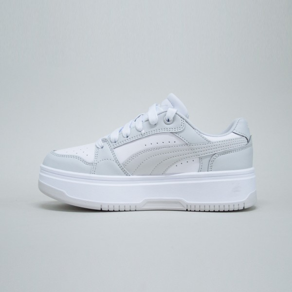 Puma Rebound Femme Low Sneakers Γυναικειο Παπουτσι Λευκο - Γκρι