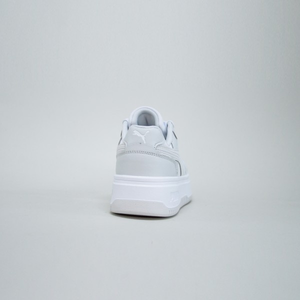 Puma Rebound Femme Low Sneakers Γυναικειο Παπουτσι Λευκο - Γκρι