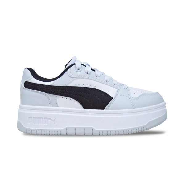 Puma Rebound Femme Low Sneakers Γυναικειο Παπουτσι Λευκο - Μαυρο