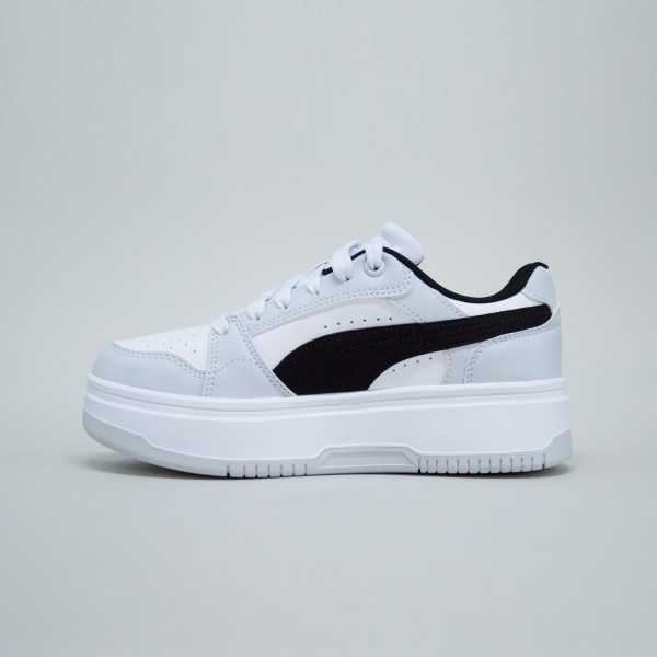Puma Rebound Femme Low Sneakers Γυναικειο Παπουτσι Λευκο - Μαυρο