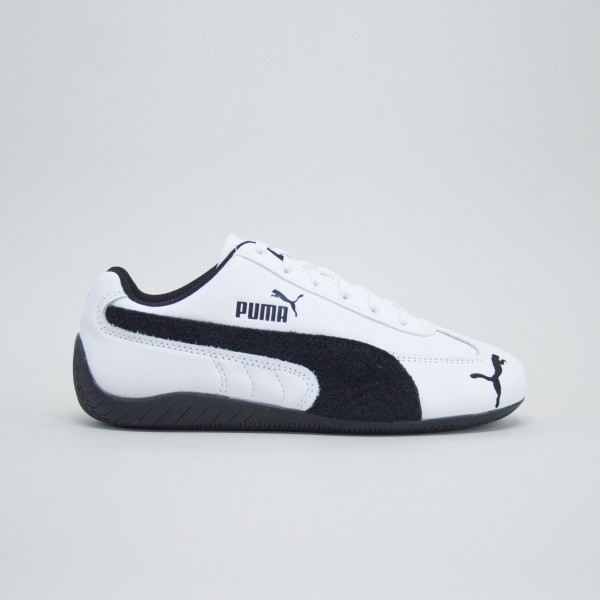 Puma Speedcat Leather Prime Low Unisex Παπουτσι Λευκο - Μαυρο