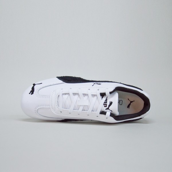 Puma Speedcat Leather Prime Low Unisex Παπουτσι Λευκο - Μαυρο