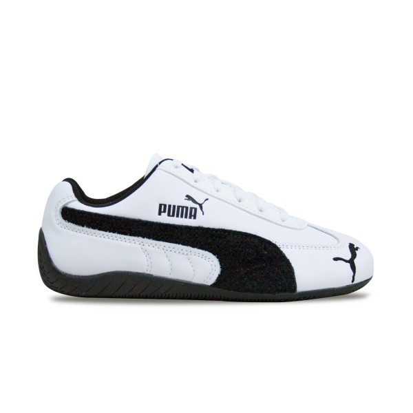 Puma Speedcat Leather Prime Low Unisex Παπουτσι Λευκο - Μαυρο