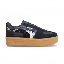 Puma Palermo Elevata Wild Instinct Print Γυναικειο Παπουτσι Μαυρο