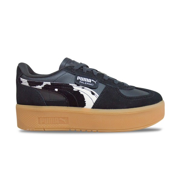 Puma Palermo Elevata Wild Instinct Print Γυναικειο Παπουτσι Μαυρο
