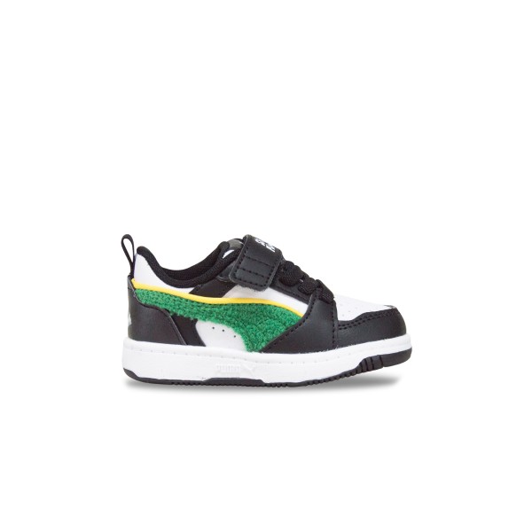 Puma Rebound Everyday Sneakers Βρεφικο Παπουτσι Λευκο - Πρασινο