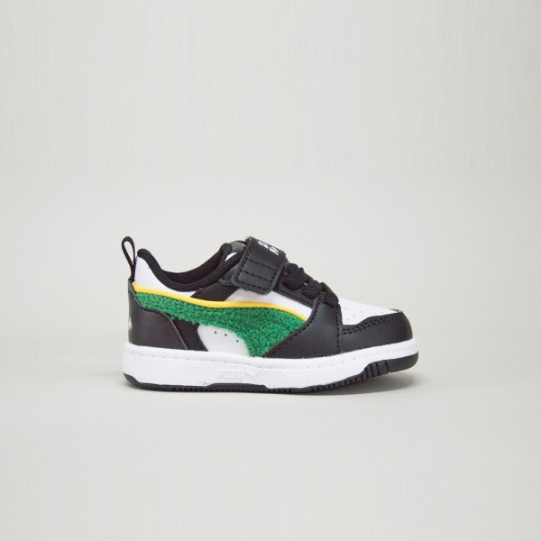 Puma Rebound Everyday Sneakers Βρεφικο Παπουτσι Λευκο - Πρασινο