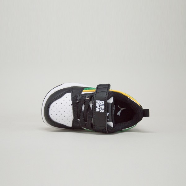 Puma Rebound Everyday Sneakers Βρεφικο Παπουτσι Λευκο - Πρασινο