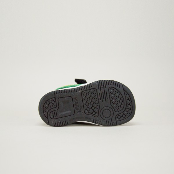 Puma Rebound Everyday Sneakers Βρεφικο Παπουτσι Λευκο - Πρασινο
